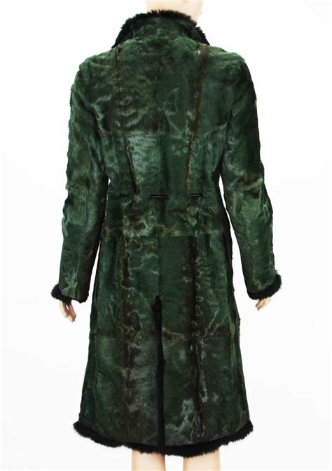 gucci green fur coat|gucci fur coat women's.